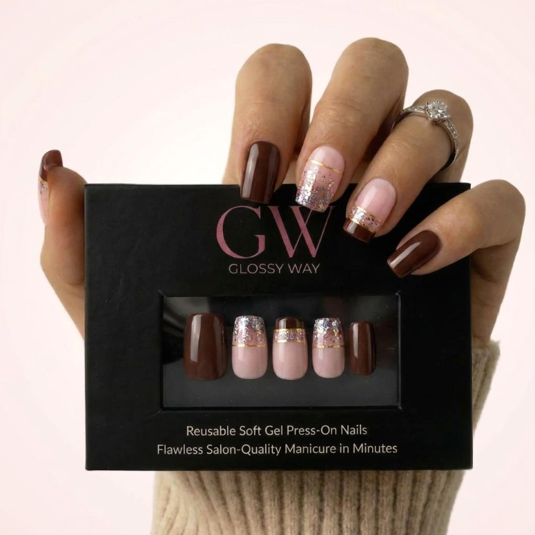 Mocha Mood Press-On Nails