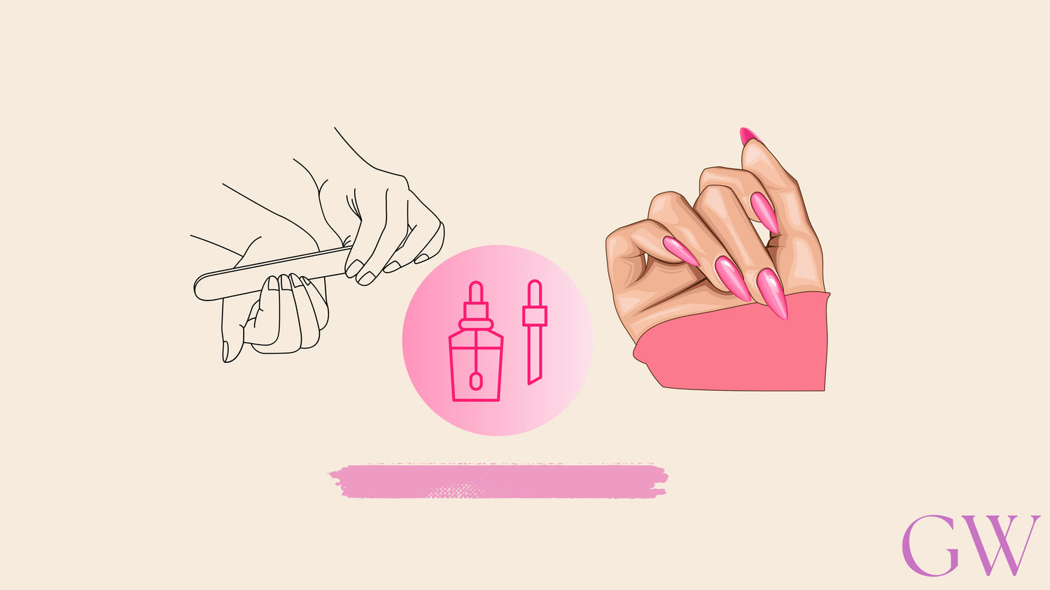 How to apply press-on nails the correct way with glossy way method
