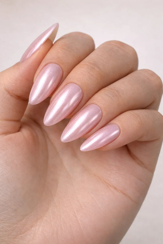 Chrome press-on nails