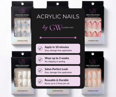Acrylic Press-On Nails by Glossy Way Info
