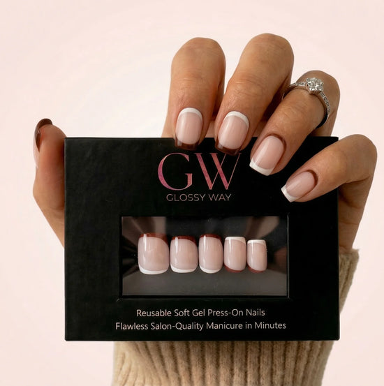 Paznokcie press-on Cappuccino Grace Glossy Way.