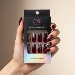 Deep Rouge Press-On Nails