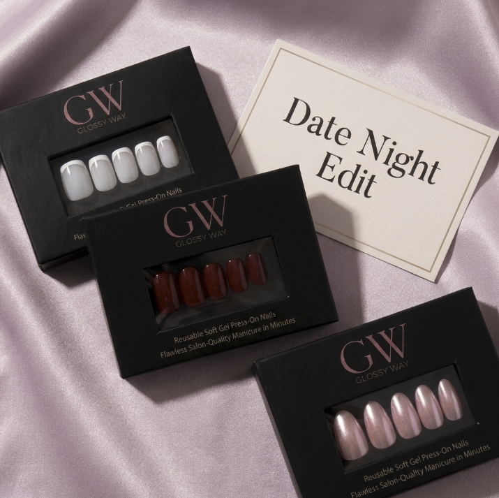 Glossy Way Date Night Edit Press-On Nail Bundle