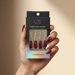 Golden Rouge Press-On Nails