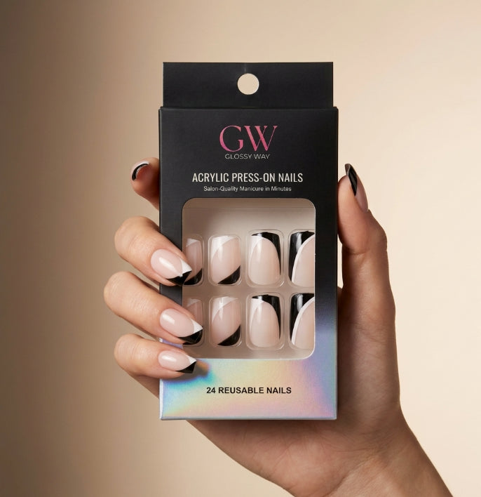 Line Play Press-On Nails