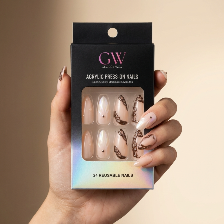 Midnight Lace Press-On Nails