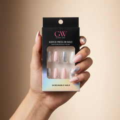 Pink Ice Press-On Nails