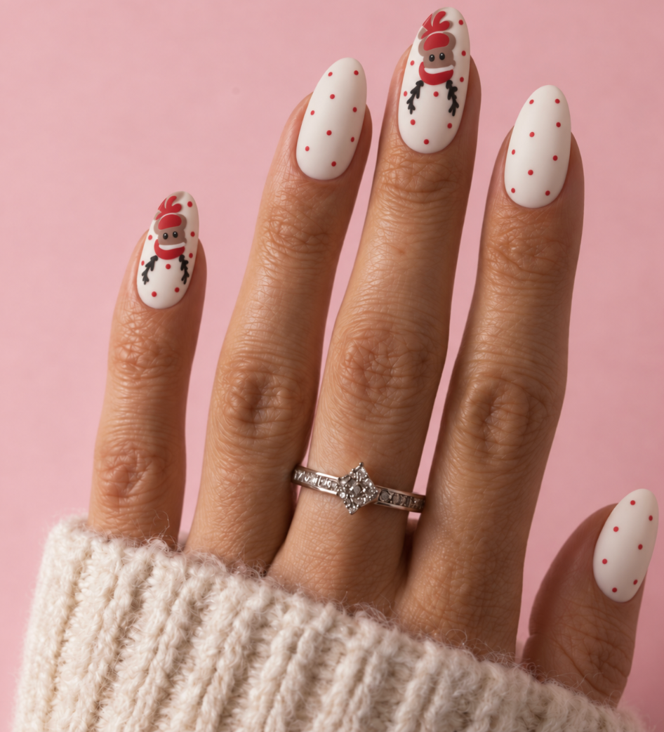 Reindeer Christmas Press-On Nails