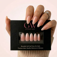 Rosewater Mist press-on kynnet