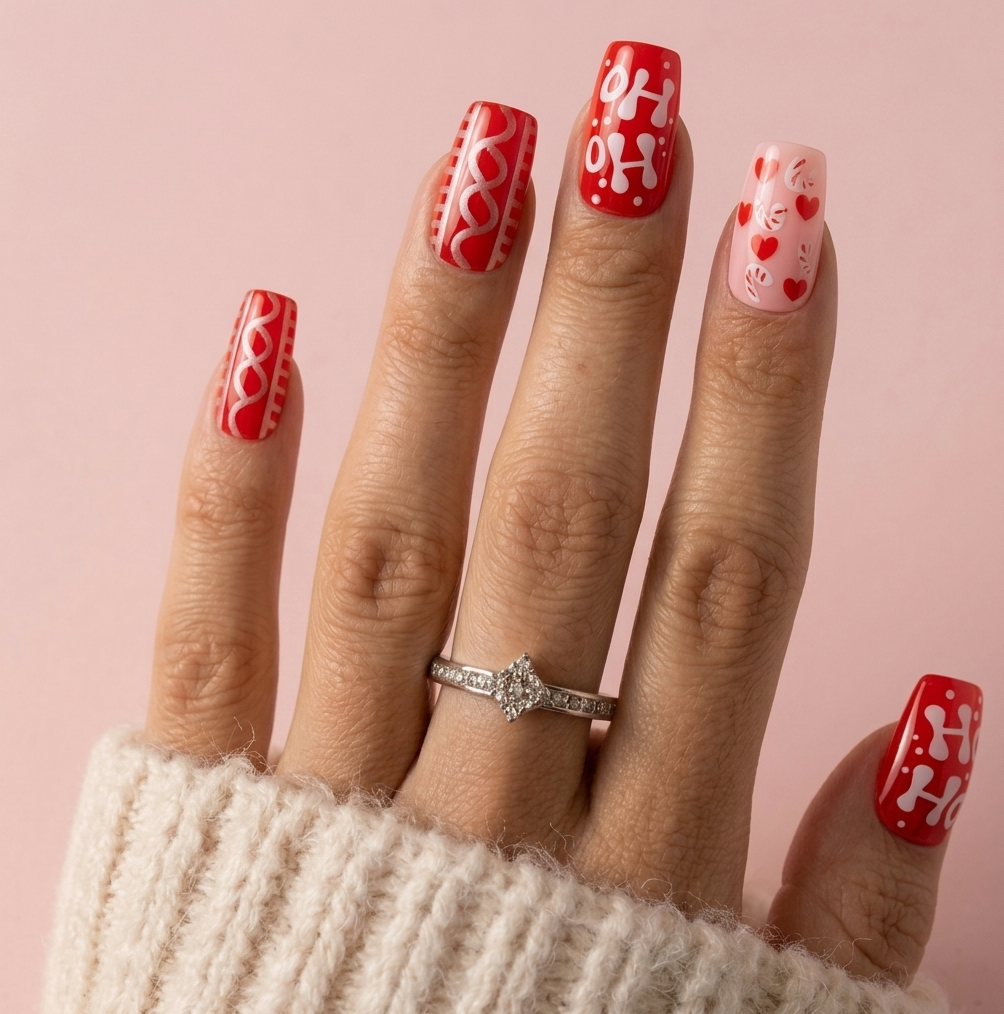 Santa Baby – paznokcie press-on