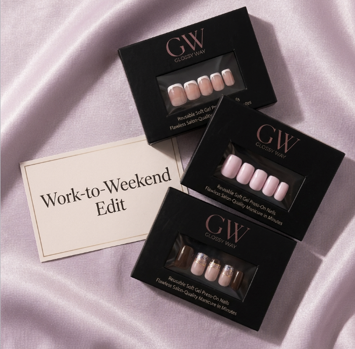 Glossy Way Work-to-Weekend Edit Press-On Nail Bundle
