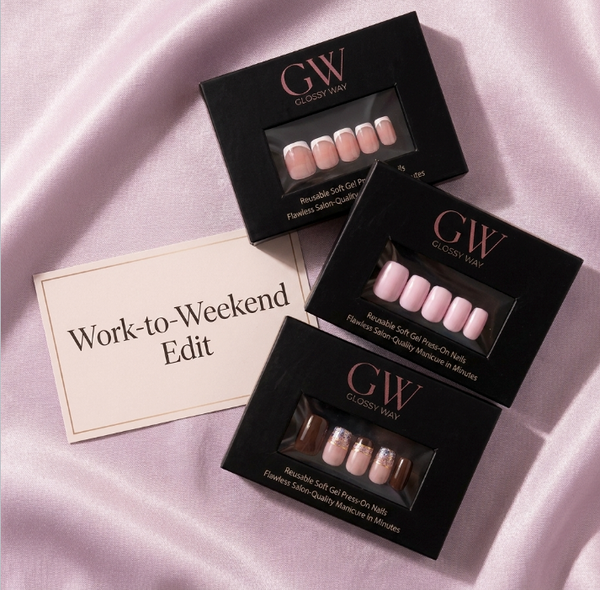 Glossy Way Work-to-Weekend Edit Press-On Nail Bundle
