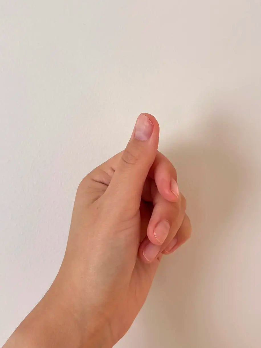 Nails before applying press-on nails