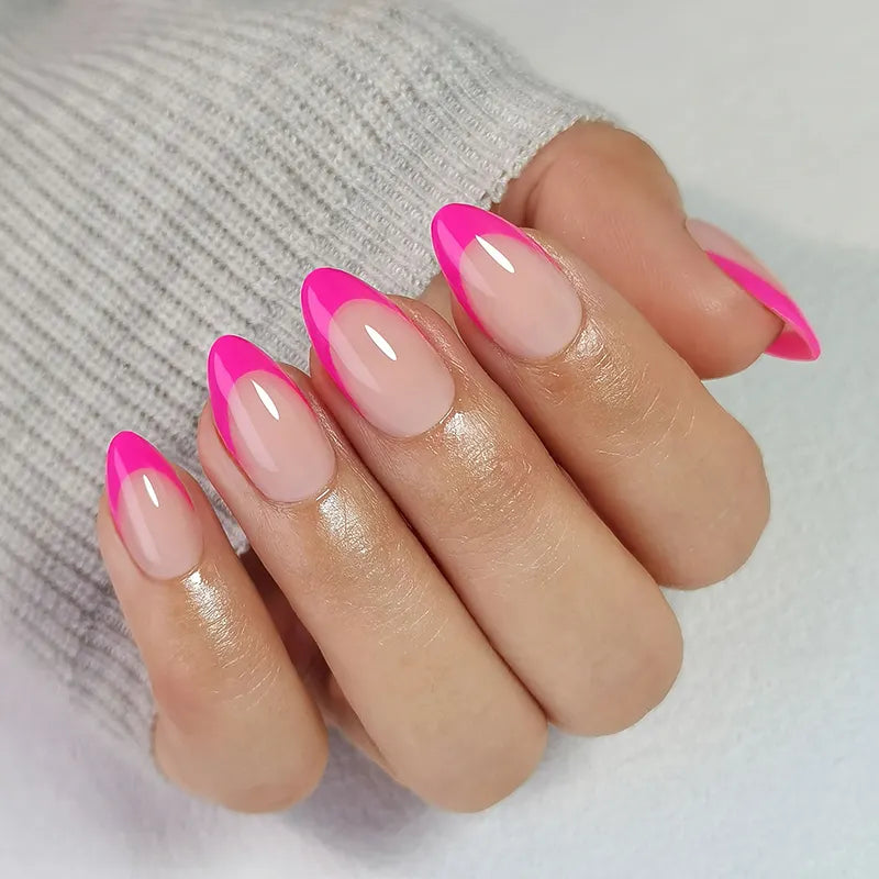 Pink Perfection – Pink French Tip Press-On Nails